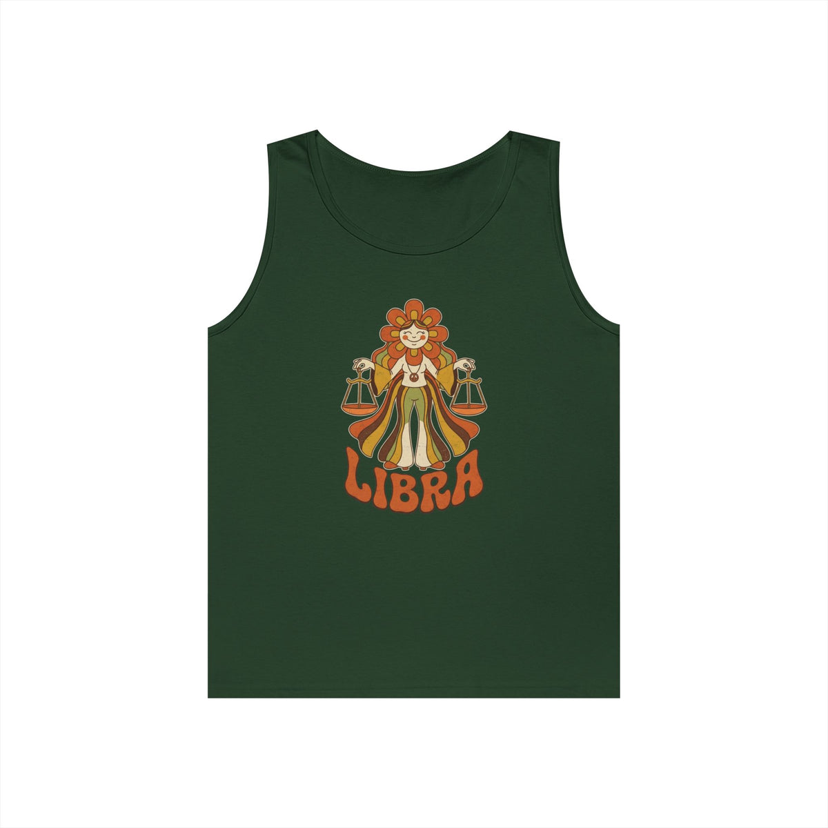 "Retro Mascot Groovy Libra" Tank Top
