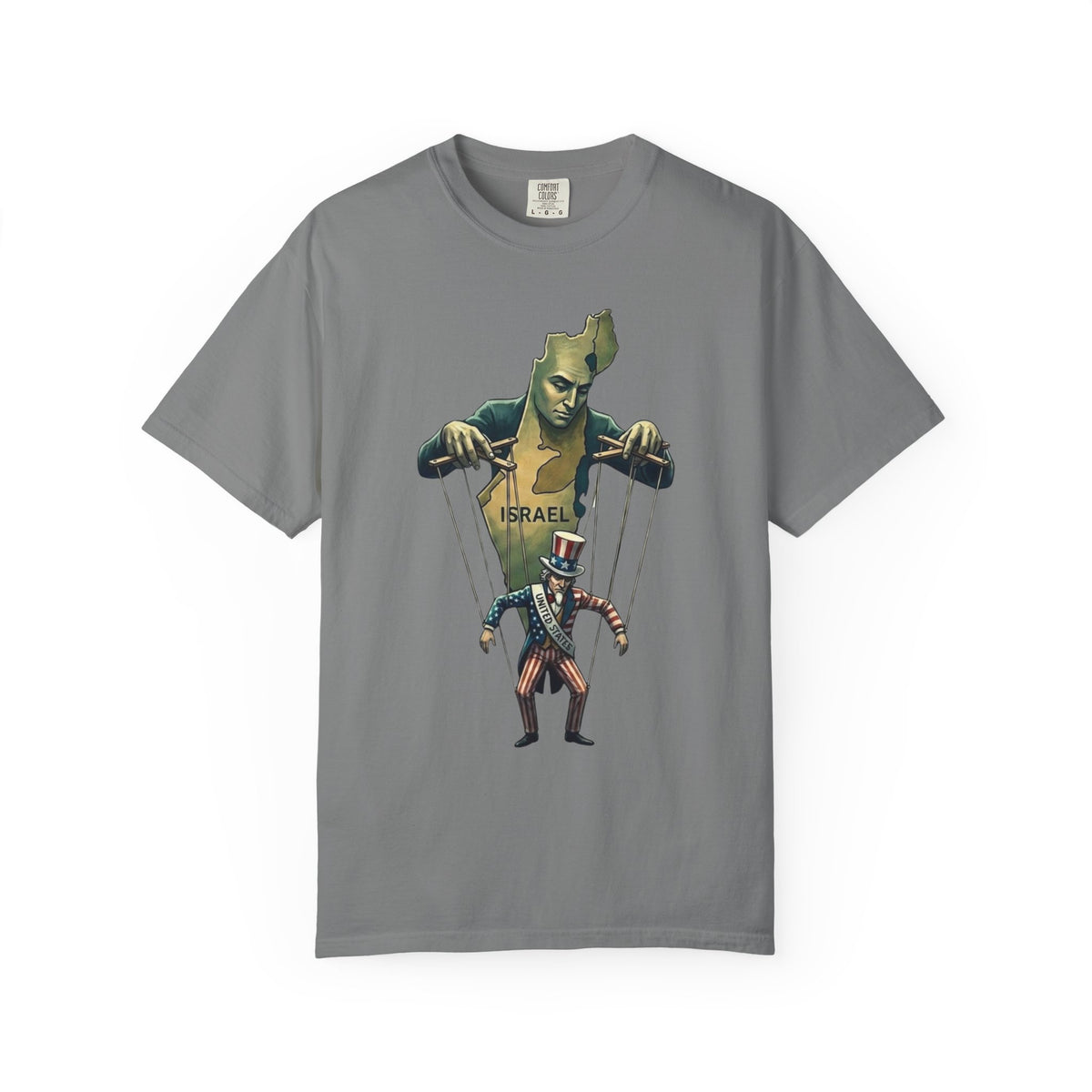 Color: Grey | Strings Attached | Garment-Dyed Tee — AttitudeShirts
