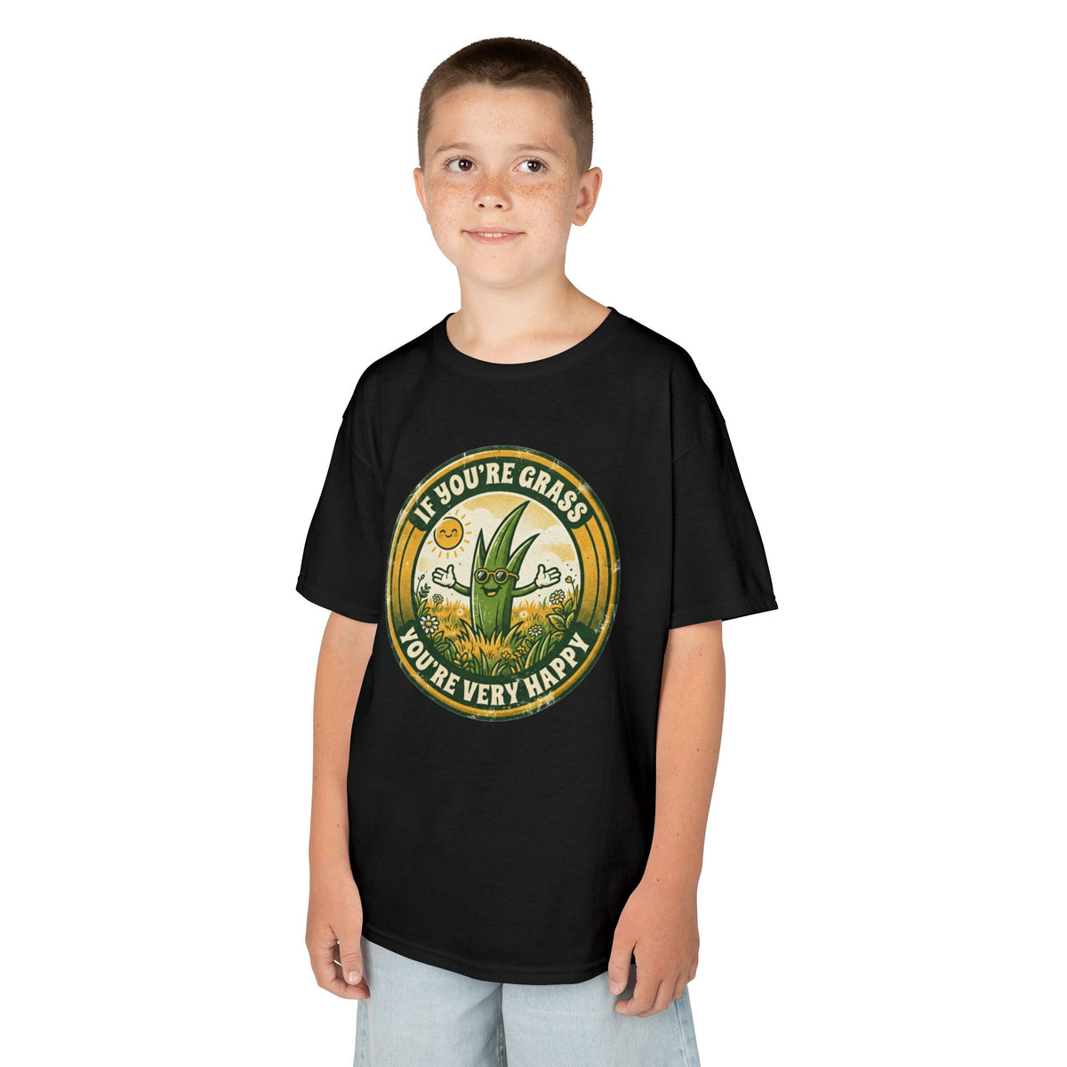 "If You're Grass You're Very Happy" Kids Tee