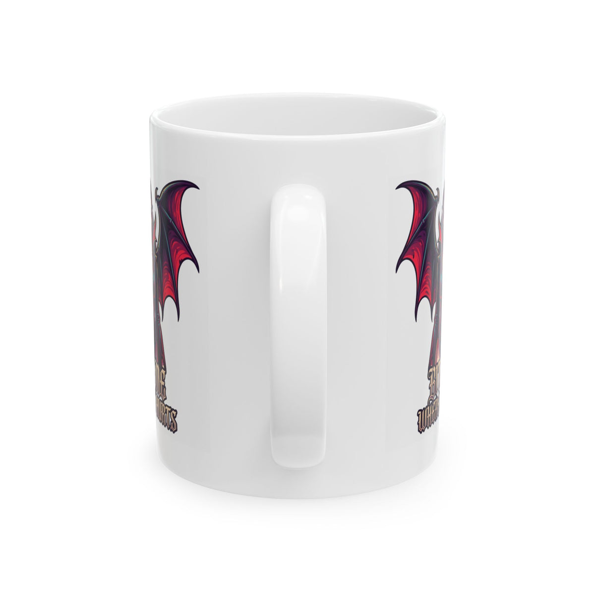 "Bite Me Where It Hurts" White Ceramic Mug