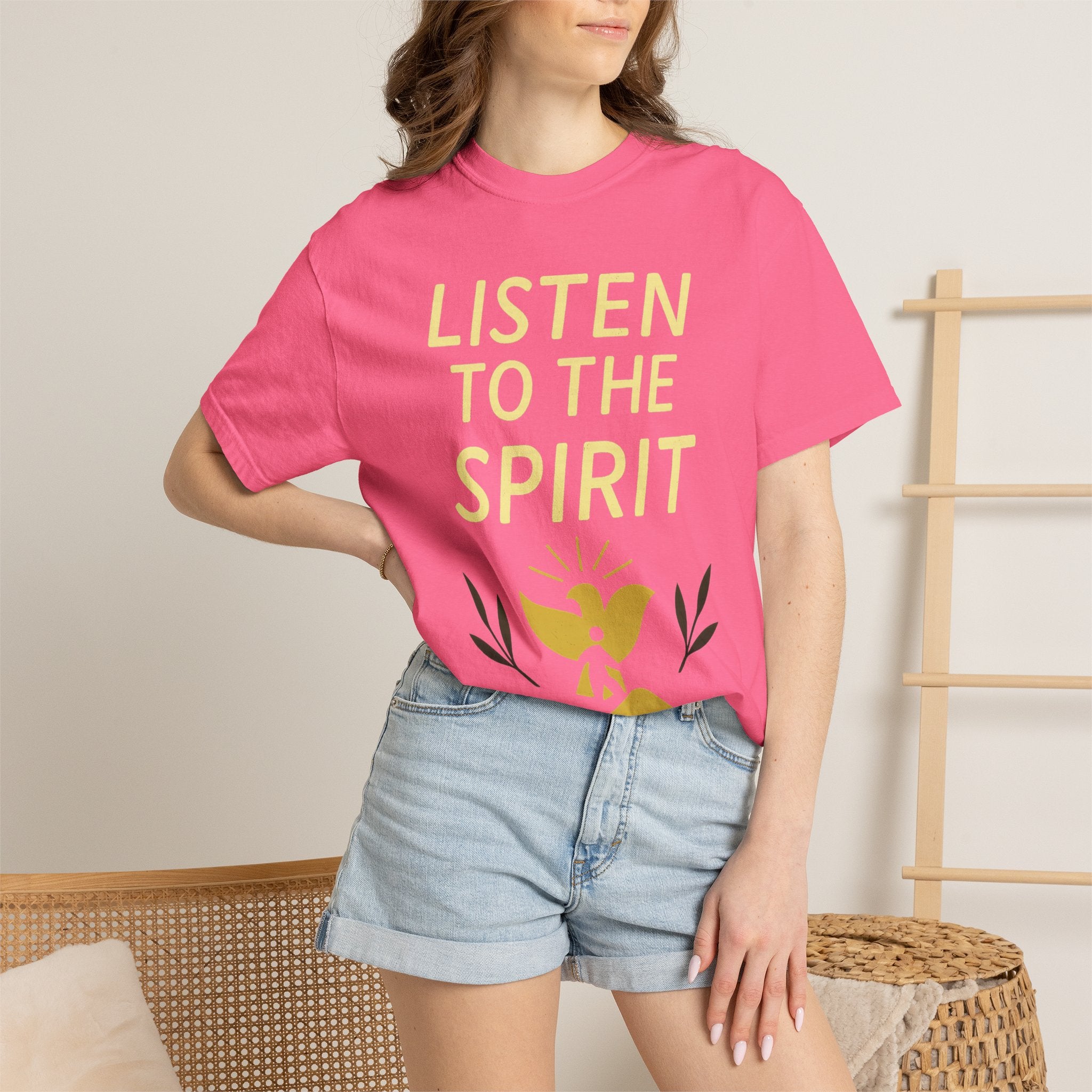 "Listen to the Spirit" Unisex Garment-Dyed T-shirt