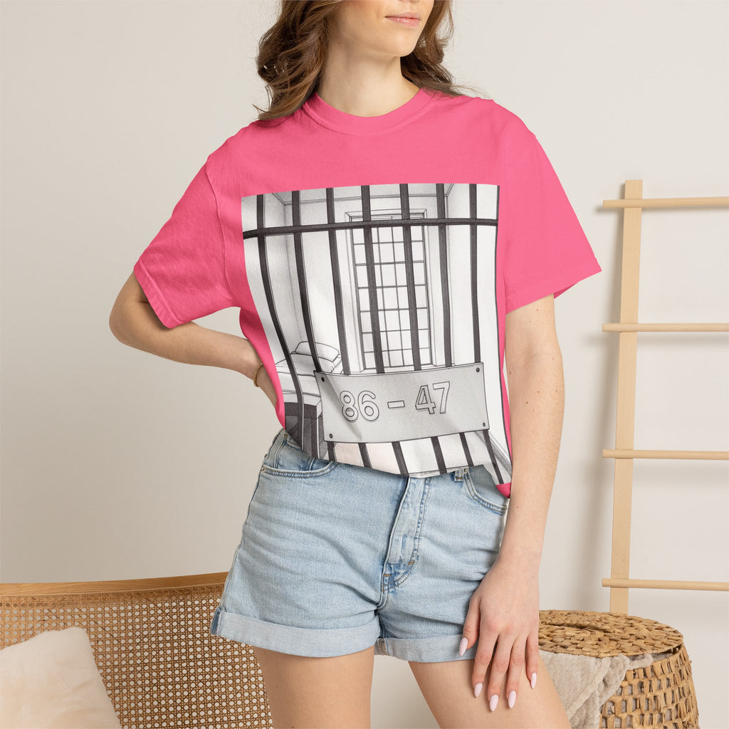 "86-47 Jail Cell" Unisex Garment-Dyed T-shirt