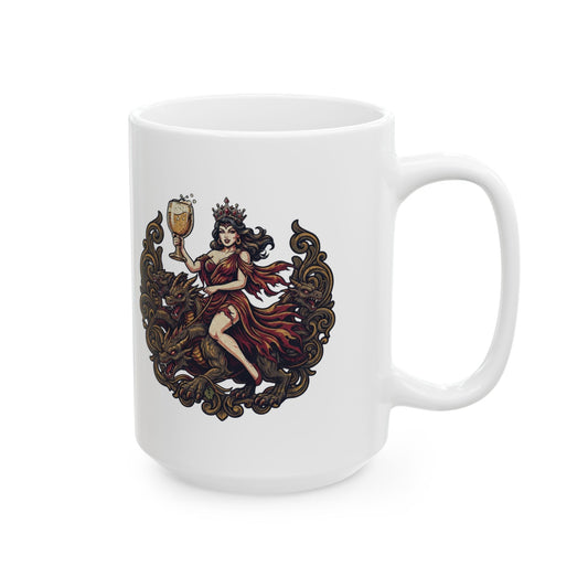 "Good Book Series Whore of Babylon" White Ceramic Mug — Graphic