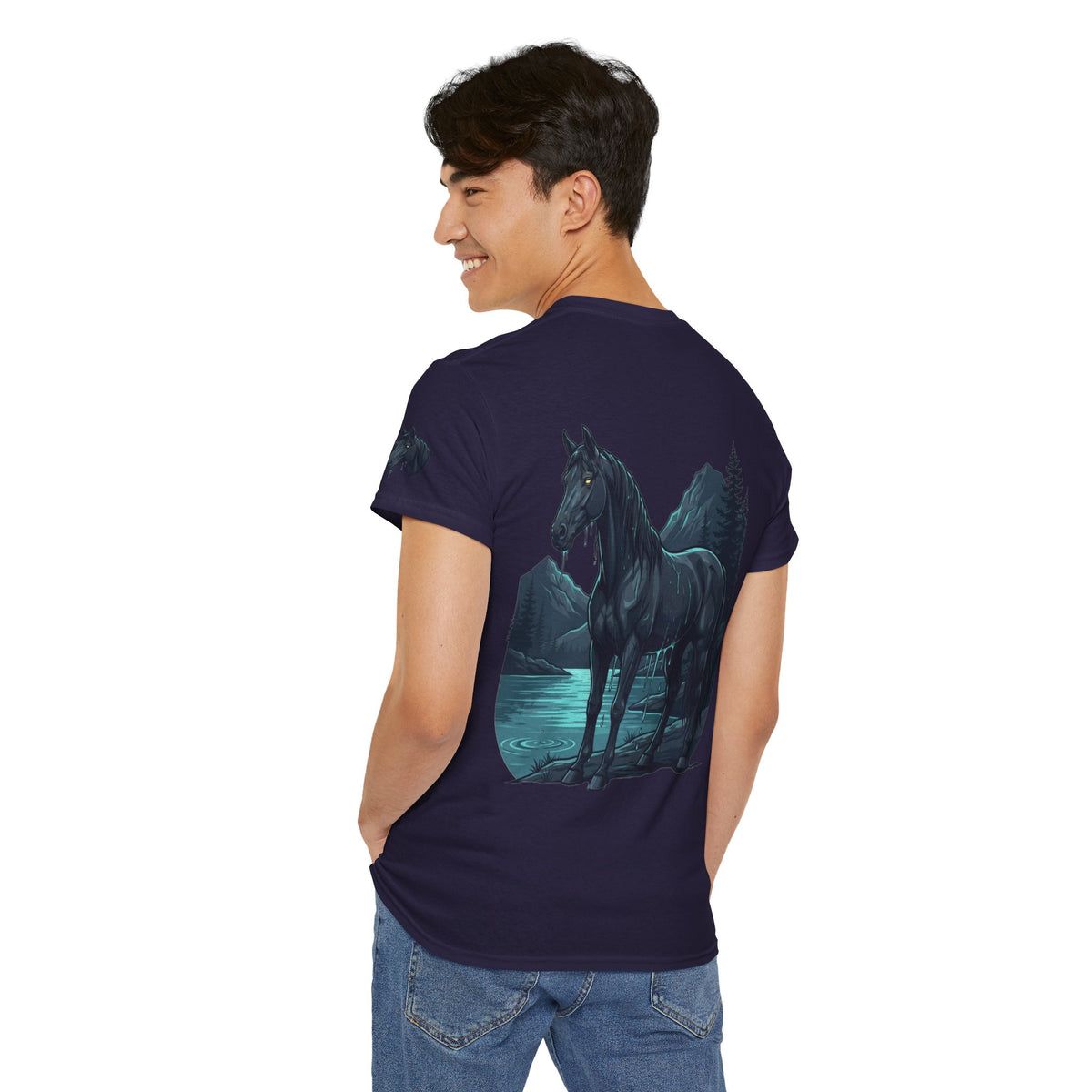 Color: Blackberry | Kelpie (Scottish Folklore) Premium Graphic Tee