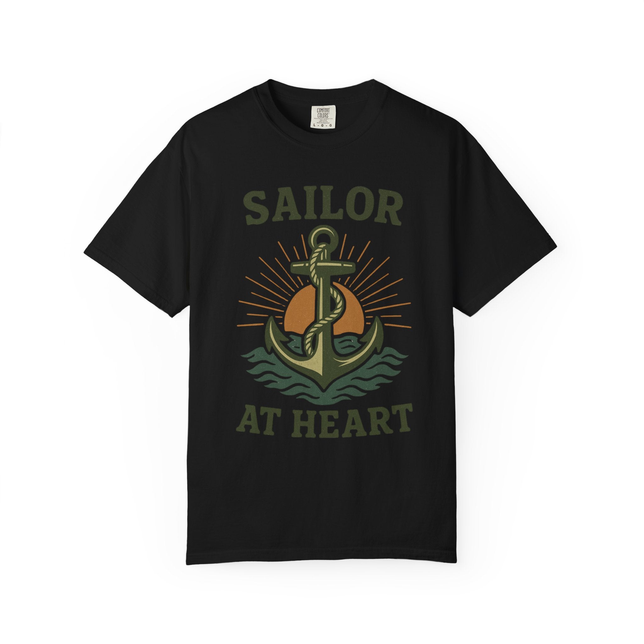"Sailor at Heart" Unisex Garment-Dyed T-shirt