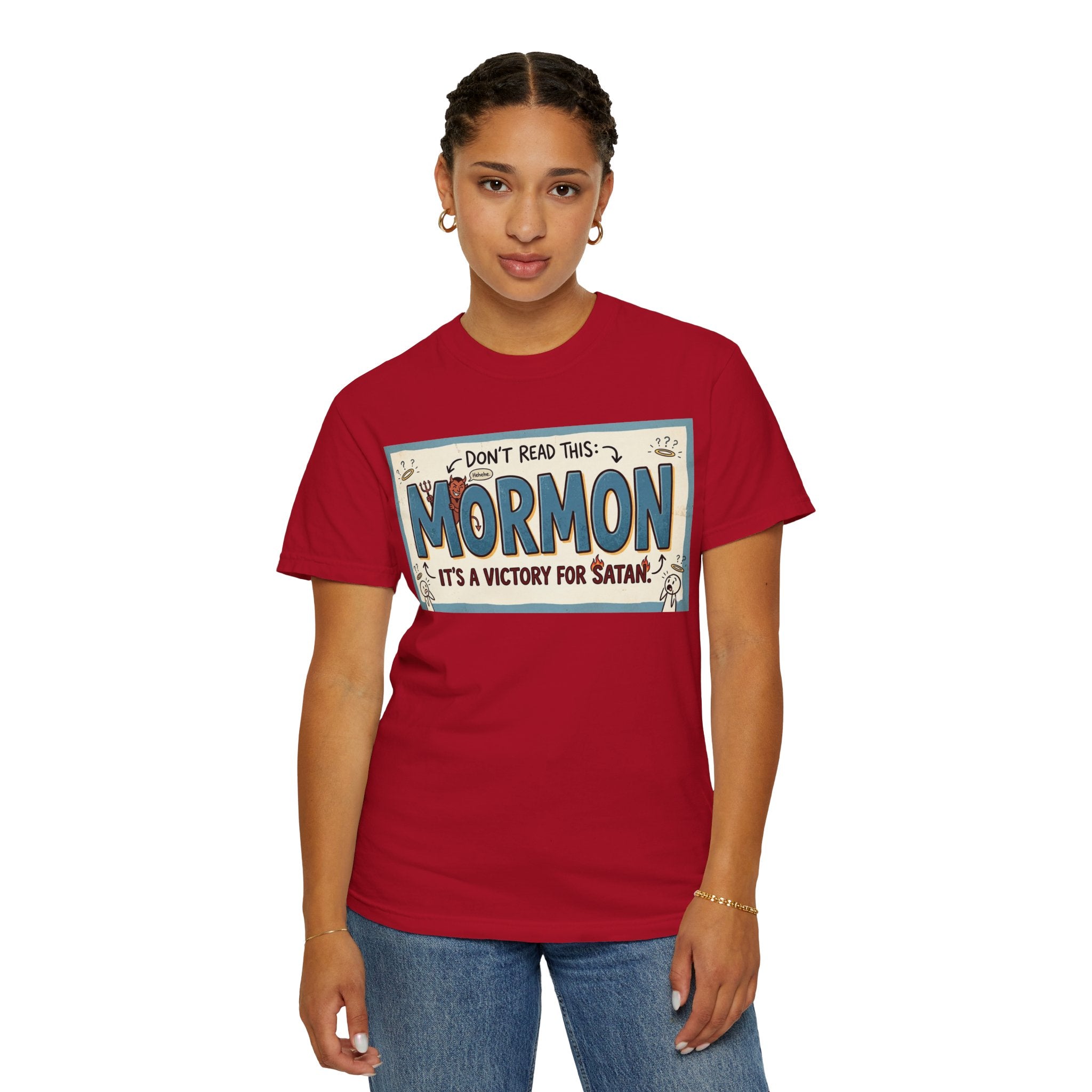 "Victory for Satan T-Shirt" Unisex Garment-Dyed T-shirt