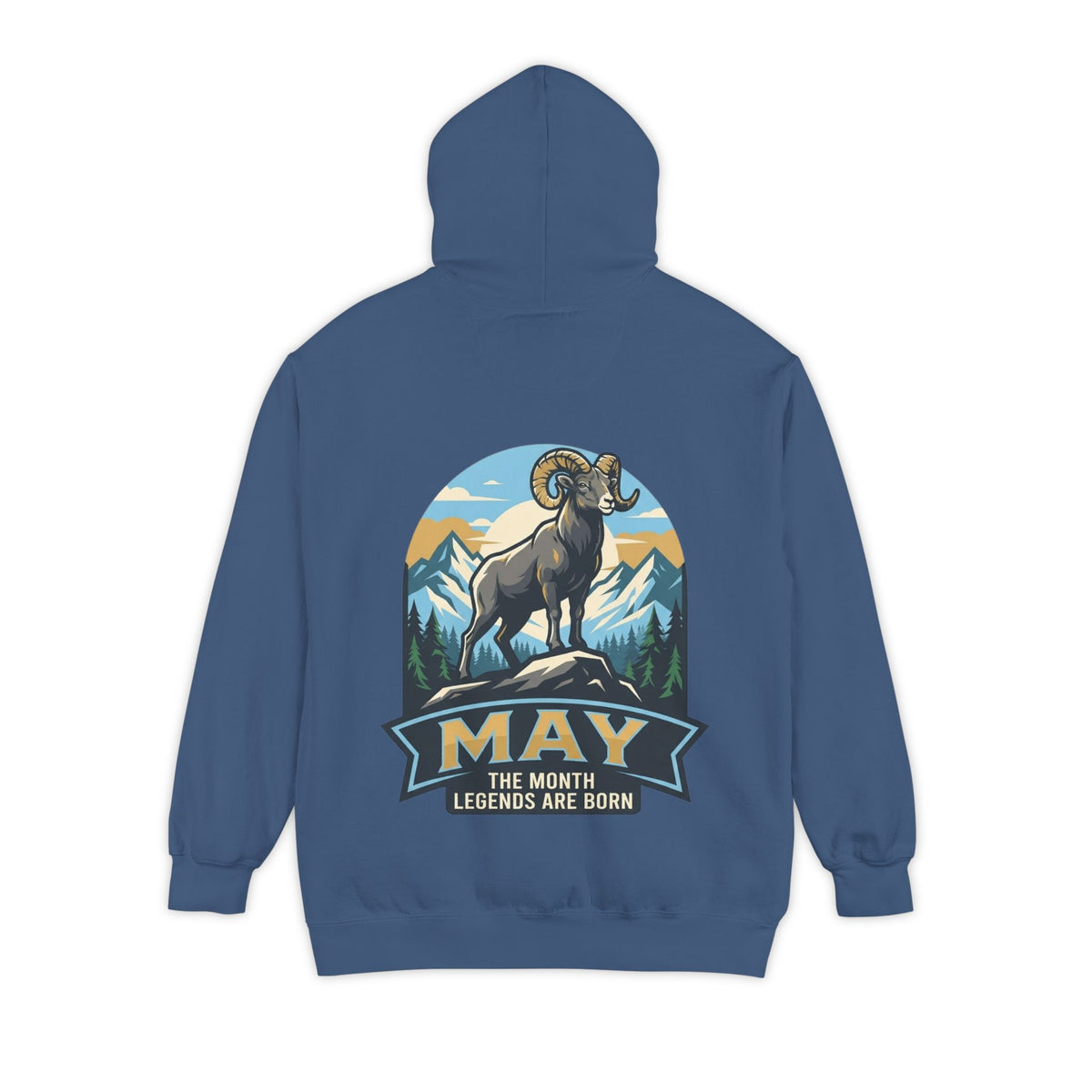 Color: True Navy | May Legend Garment-Dyed Hoodie