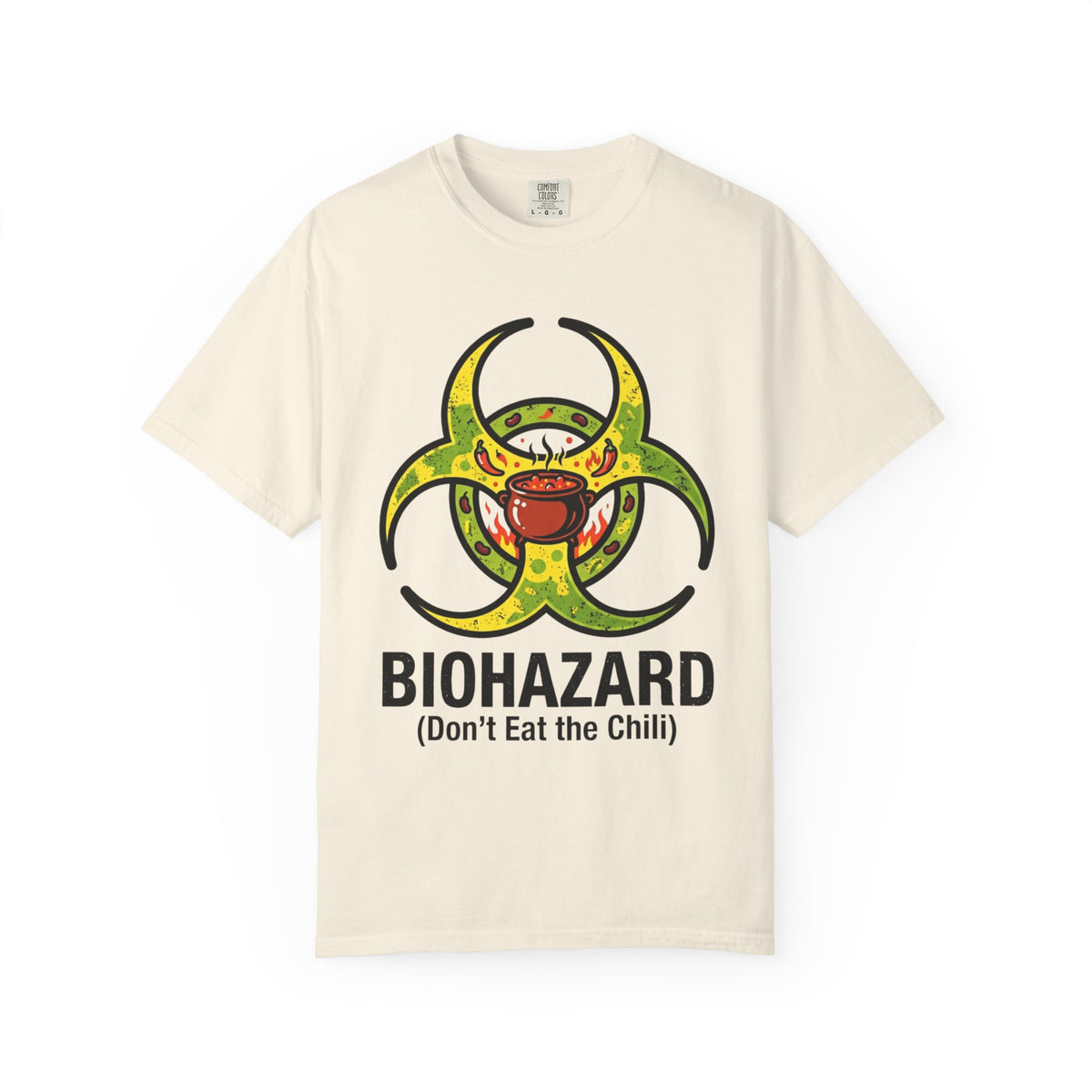 Color: Ivory | Bio Hazard Unisex Garment-Dyed Tee