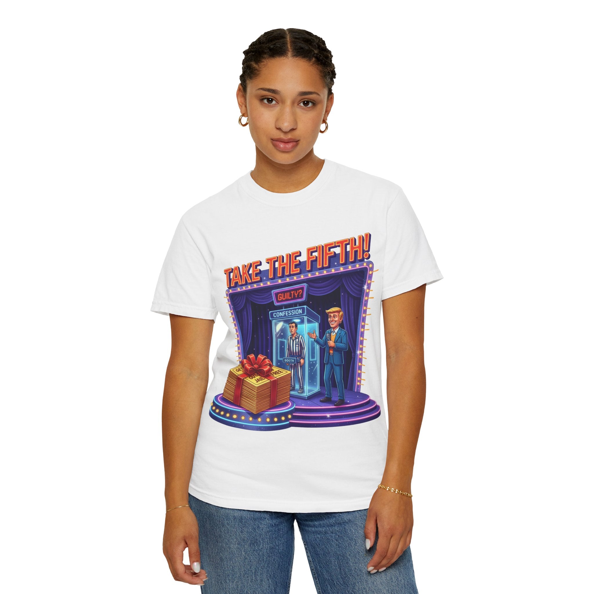 Take The Fifth T-Shirt — Game Show Parody Graphic Tee