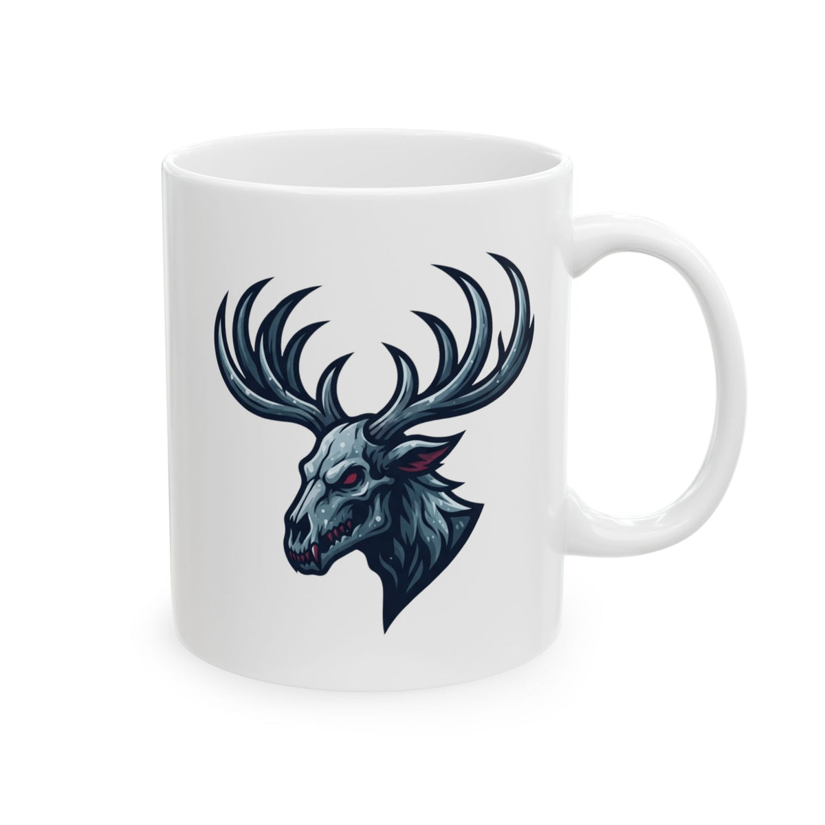 "Wendigo (Algonquian Folklore)" White Ceramic Mug — Graphic