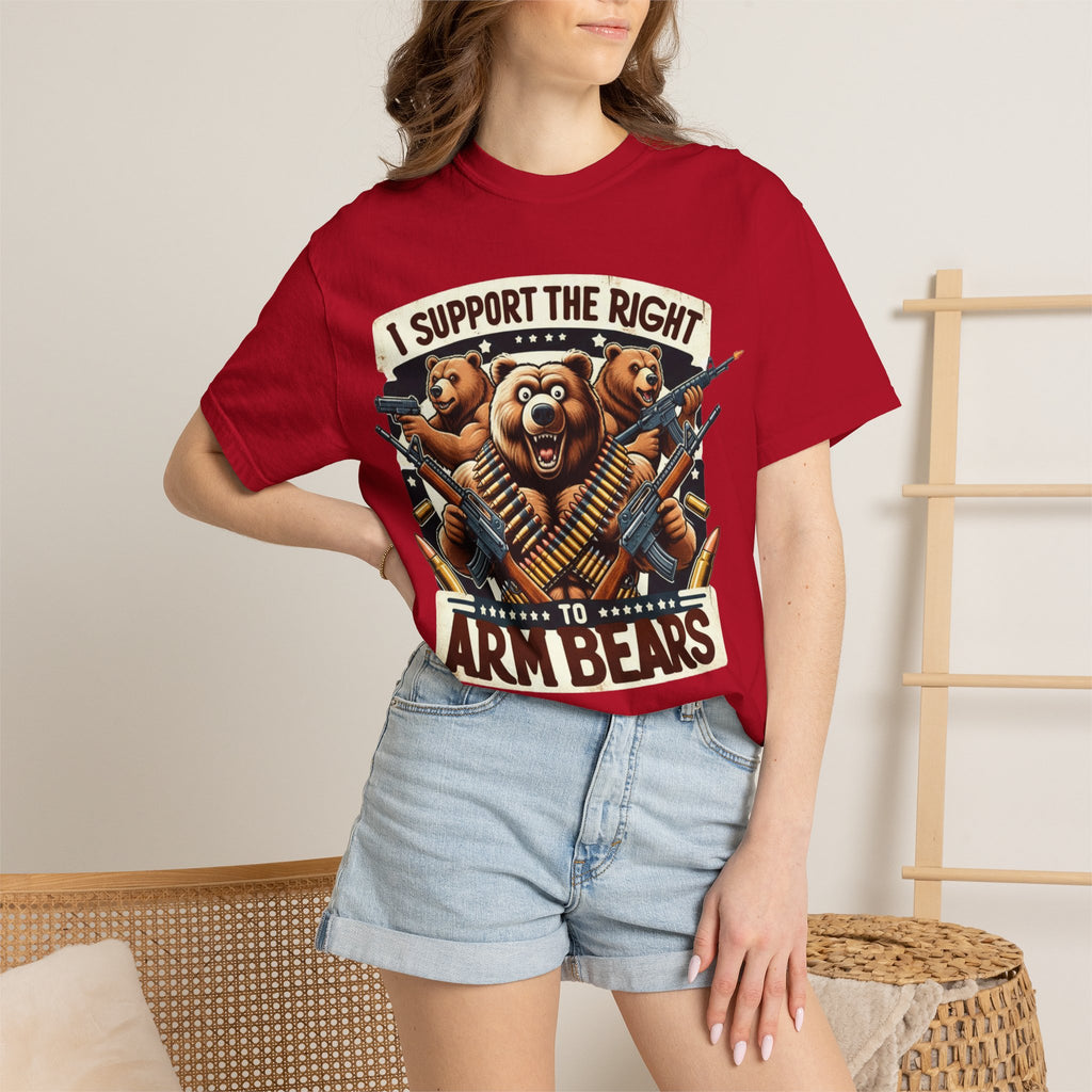 "The Right to Arm Bears (Tactical Trio)" Unisex Garment-Dyed T-shirt