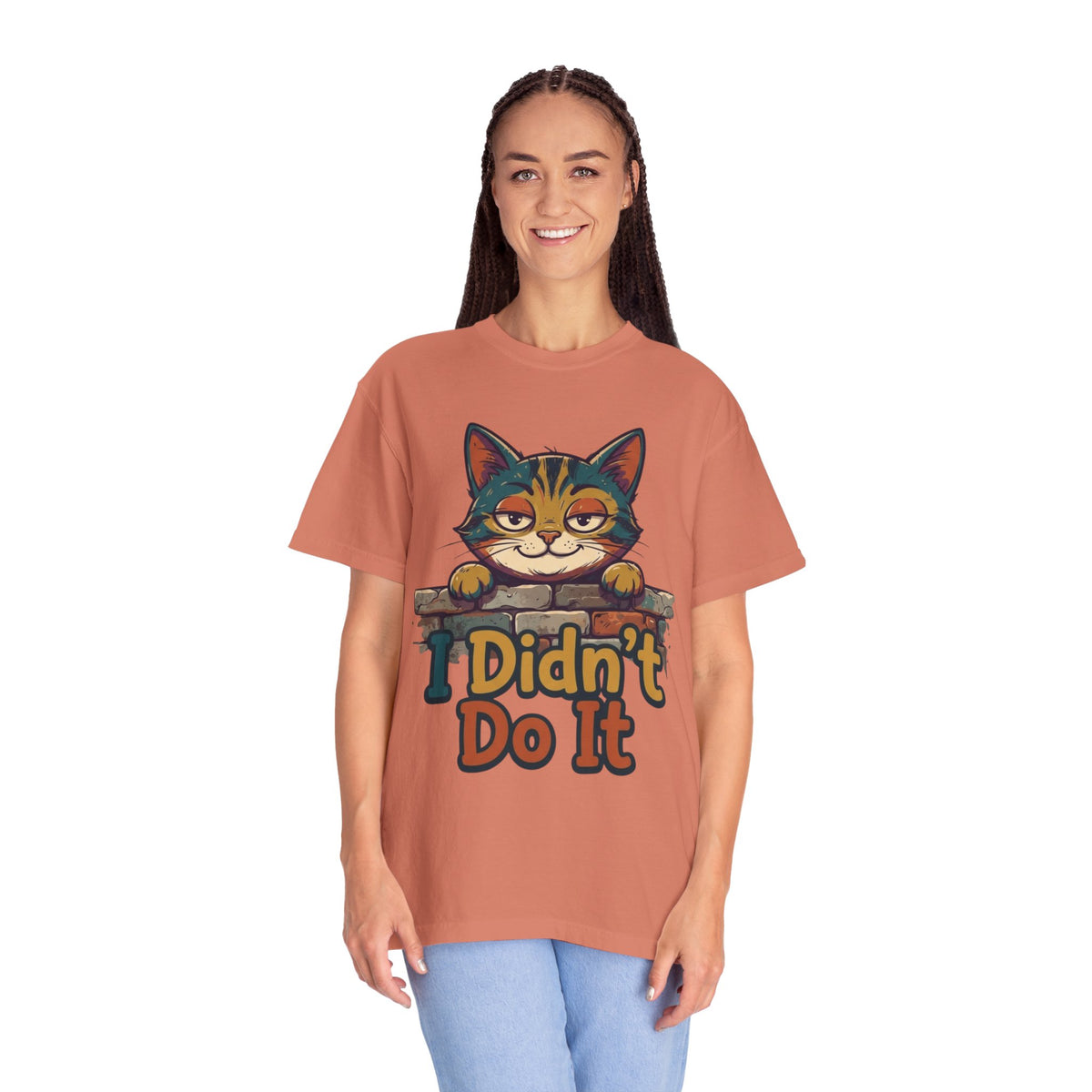Color: Terracotta | I Didn't Do It Unisex Garment-Dyed Tee