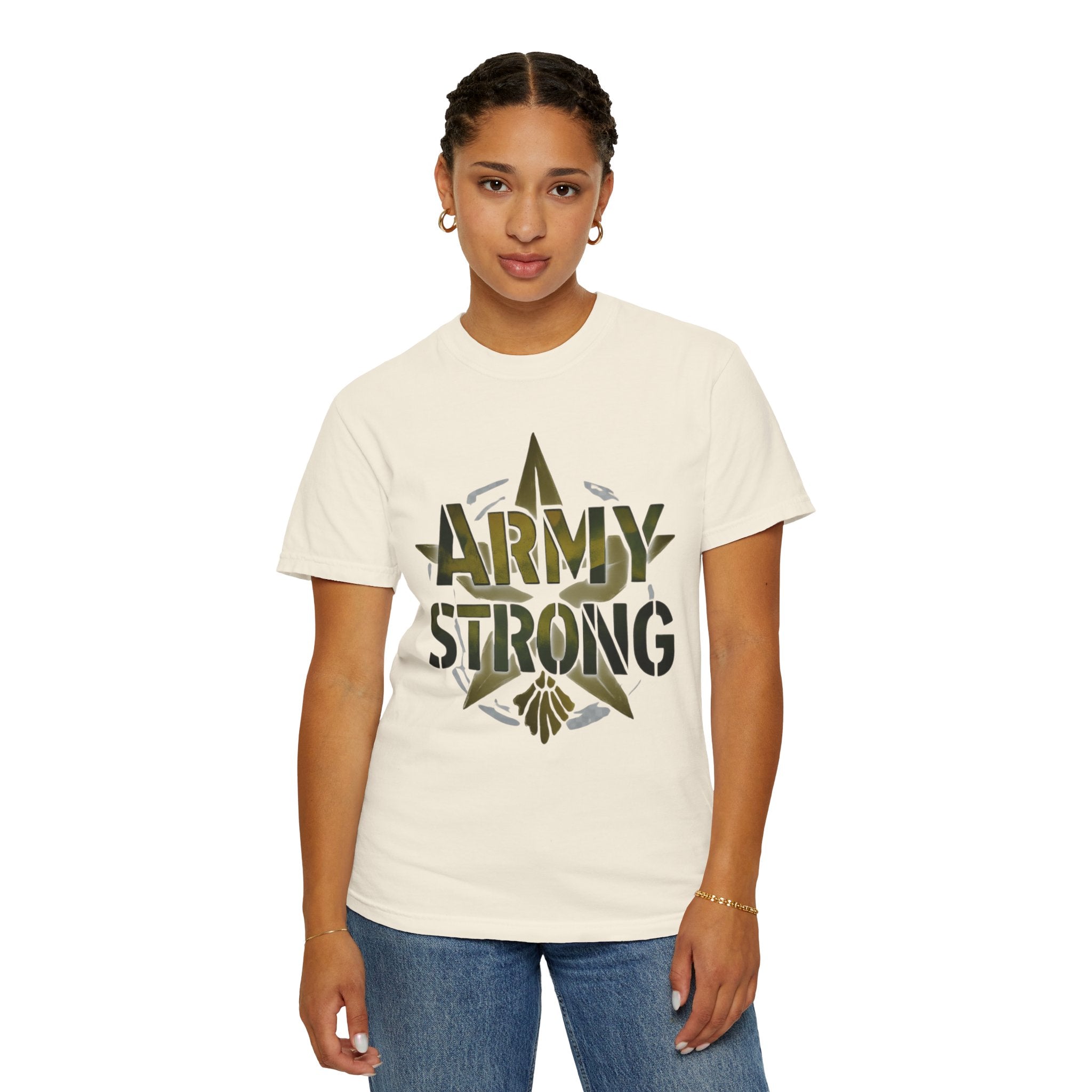 "Army Strong-2" Unisex Garment-Dyed T-shirt