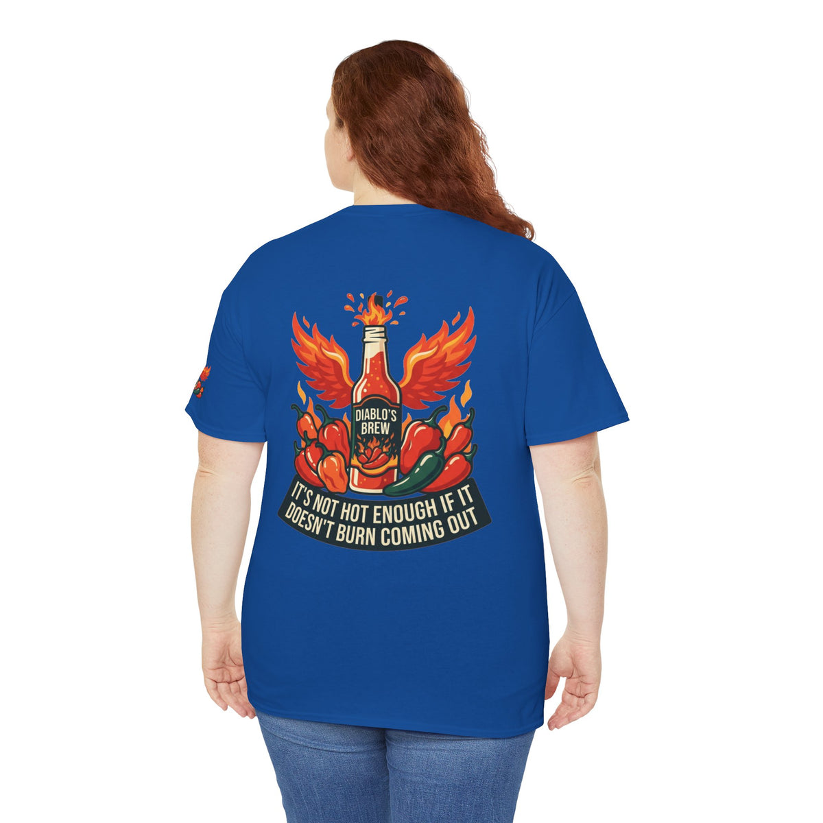 Color: Royal | Burns Coming Out Premium Graphic Tee