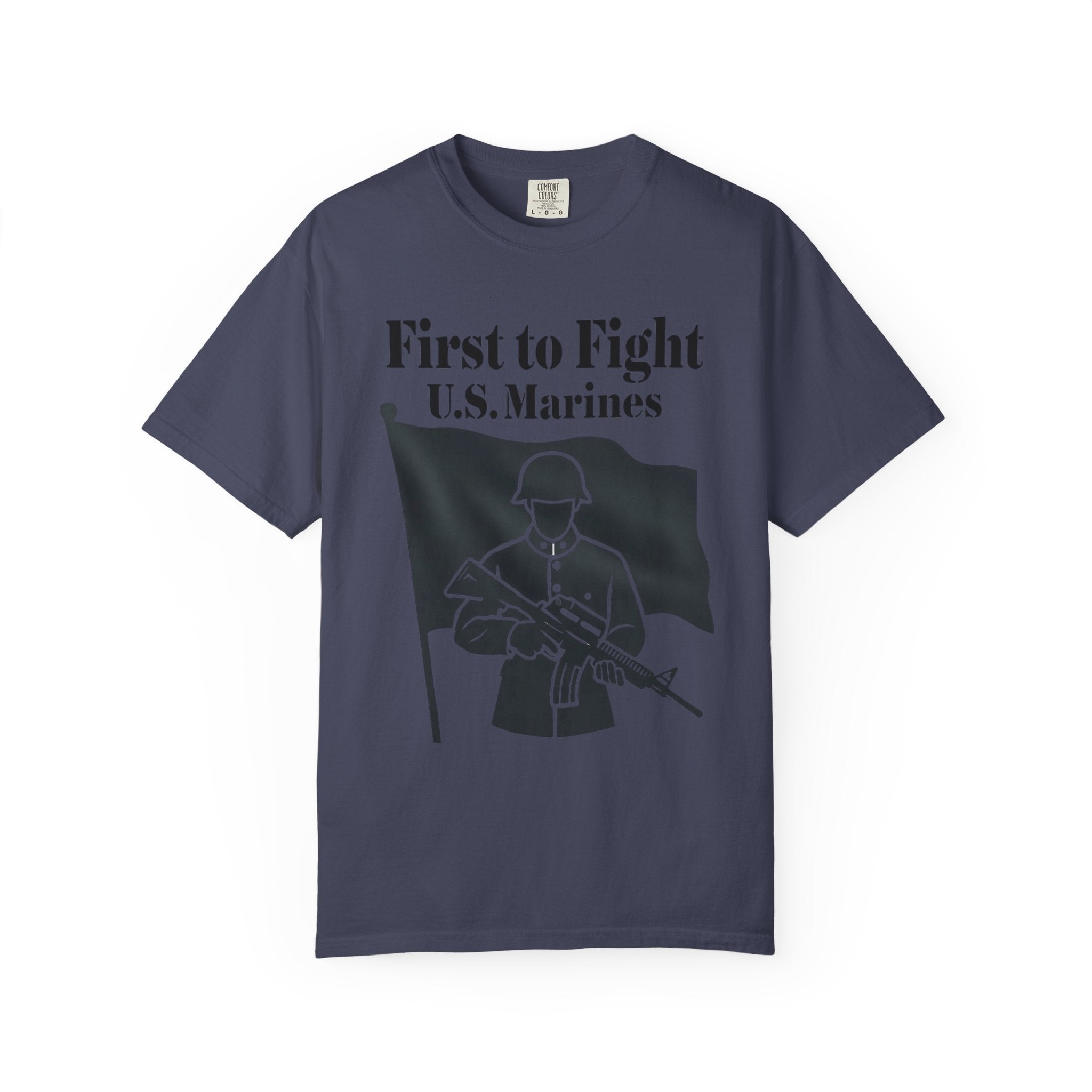 "First to Fight" Unisex Garment-Dyed T-shirt