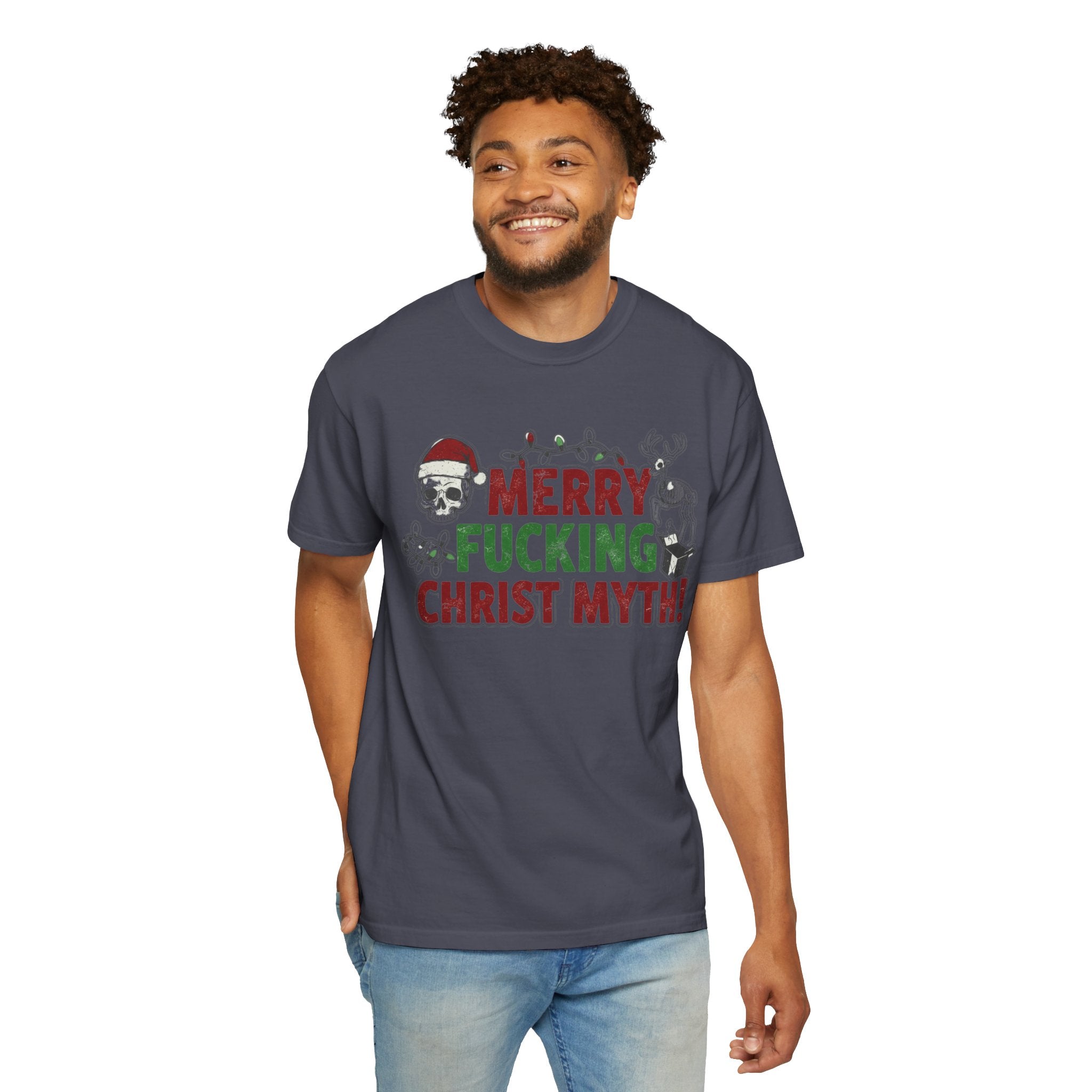 "MF Christ Myth" Unisex Garment-Dyed T-shirt