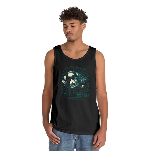 Color: Black | Time Is A Thief Day Tank Top