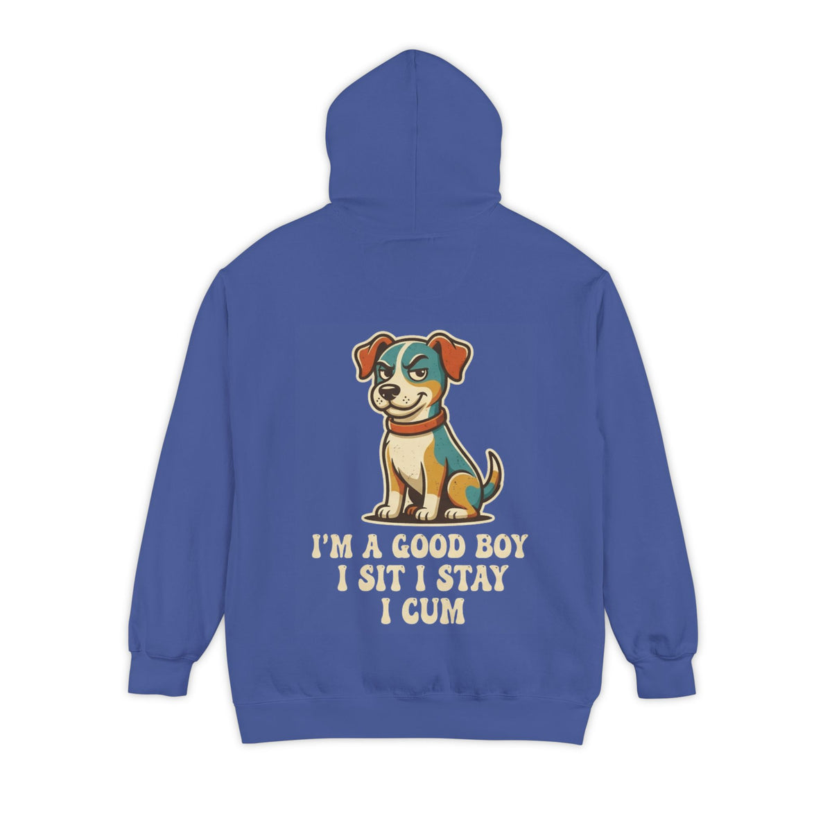 Color: Flo Blue | I'm A Good Boy Garment-Dyed Hoodie