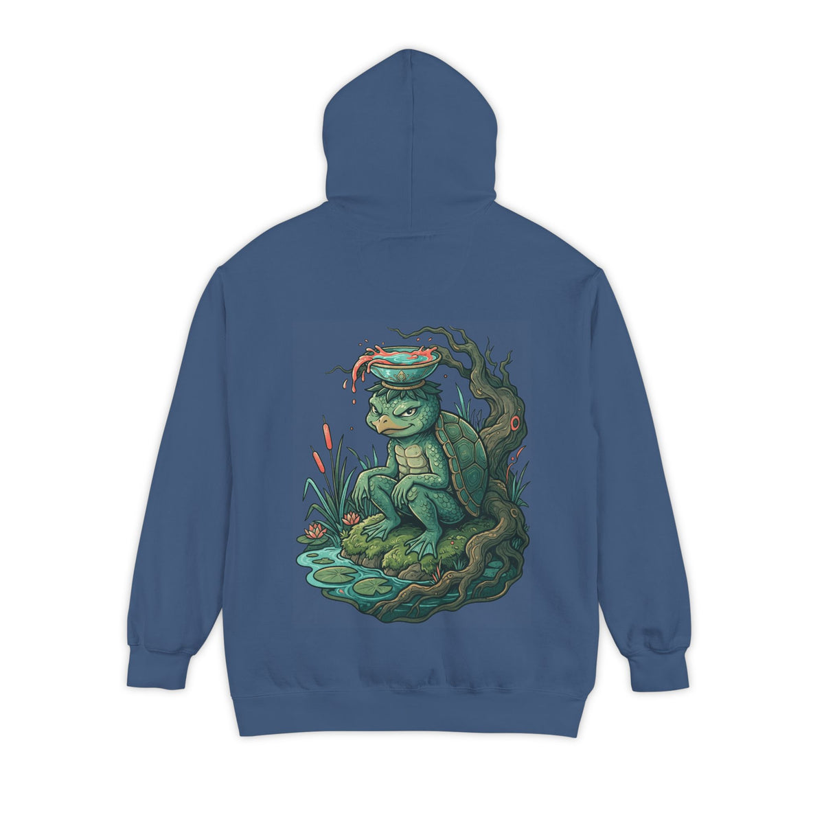 Color: True Navy | Kappa (Japanese Folklore) Garment-Dyed Hoodie