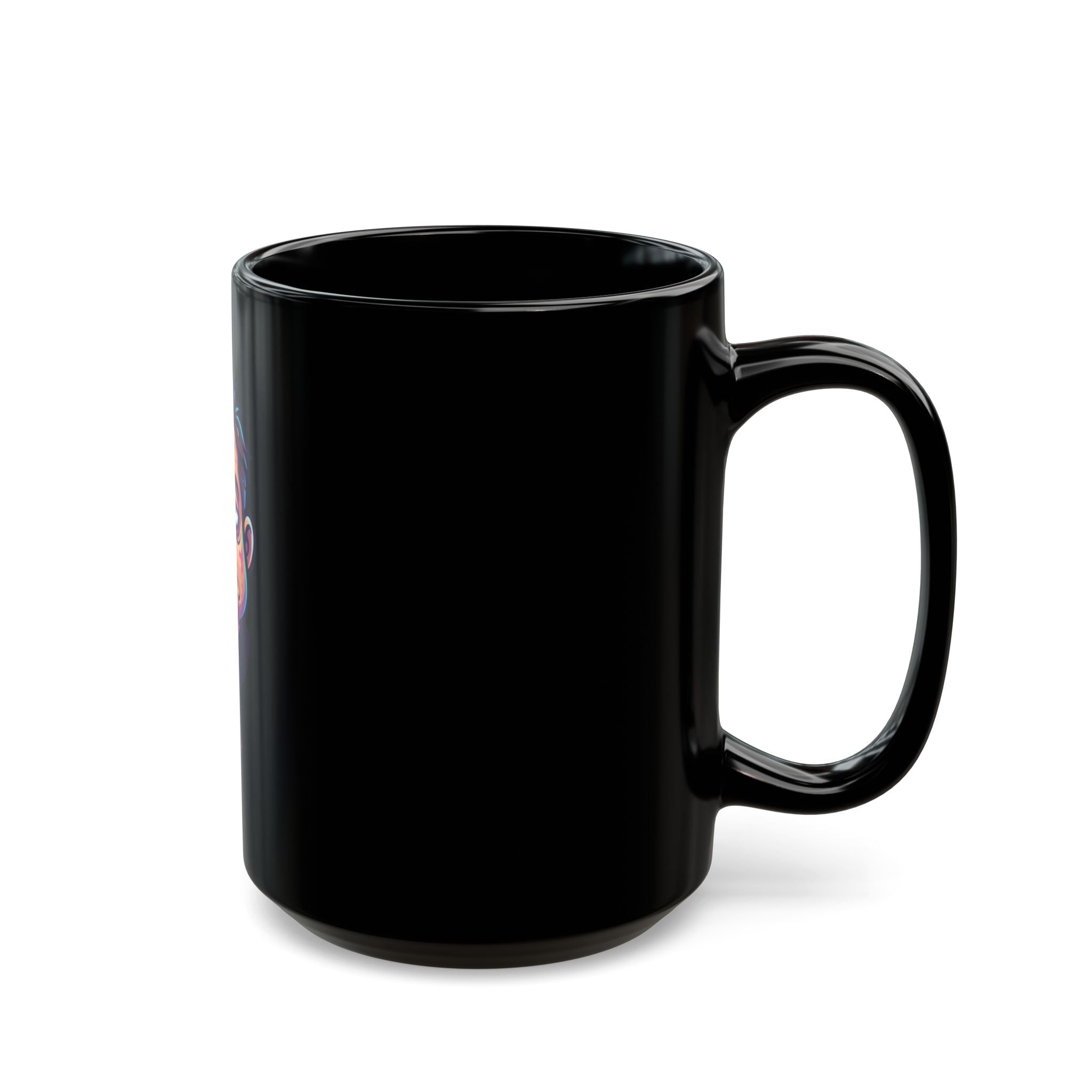 "Forgive Me Father Too Much Candy" Black Ceramic Mug — Graphic