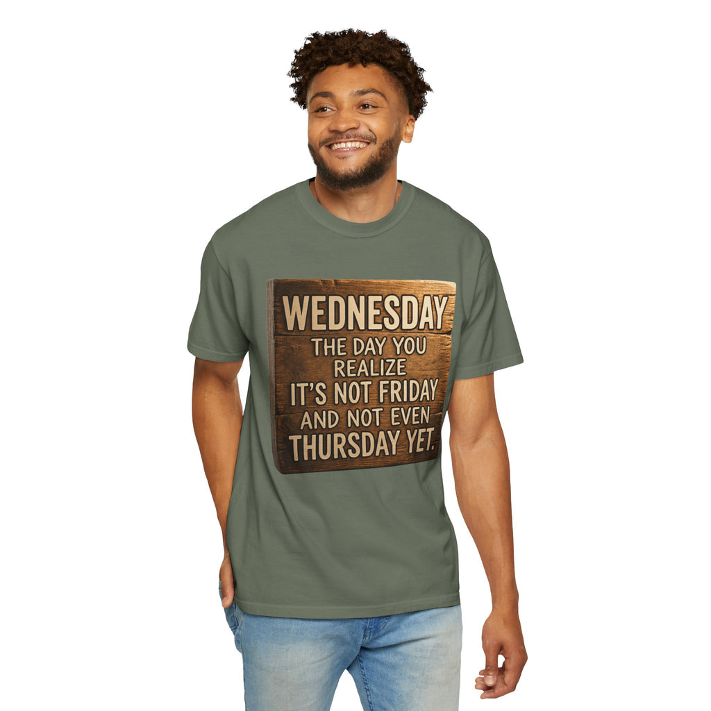 "Wednesday Not Friday" Unisex Garment-Dyed Tee