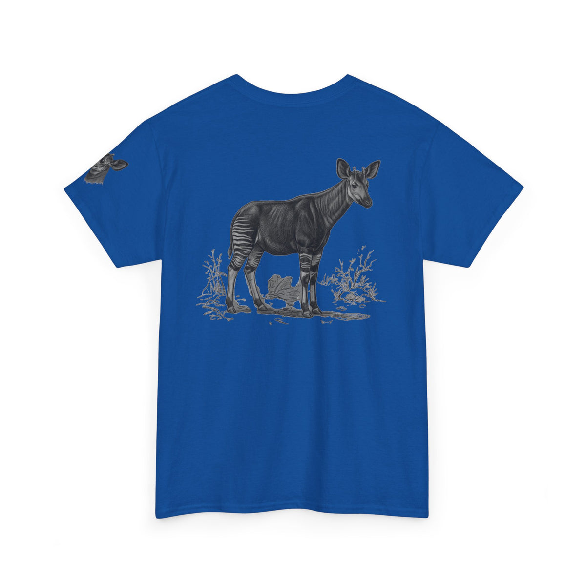 "Pencil Sketch Art Okapi" Premium Graphic Tee