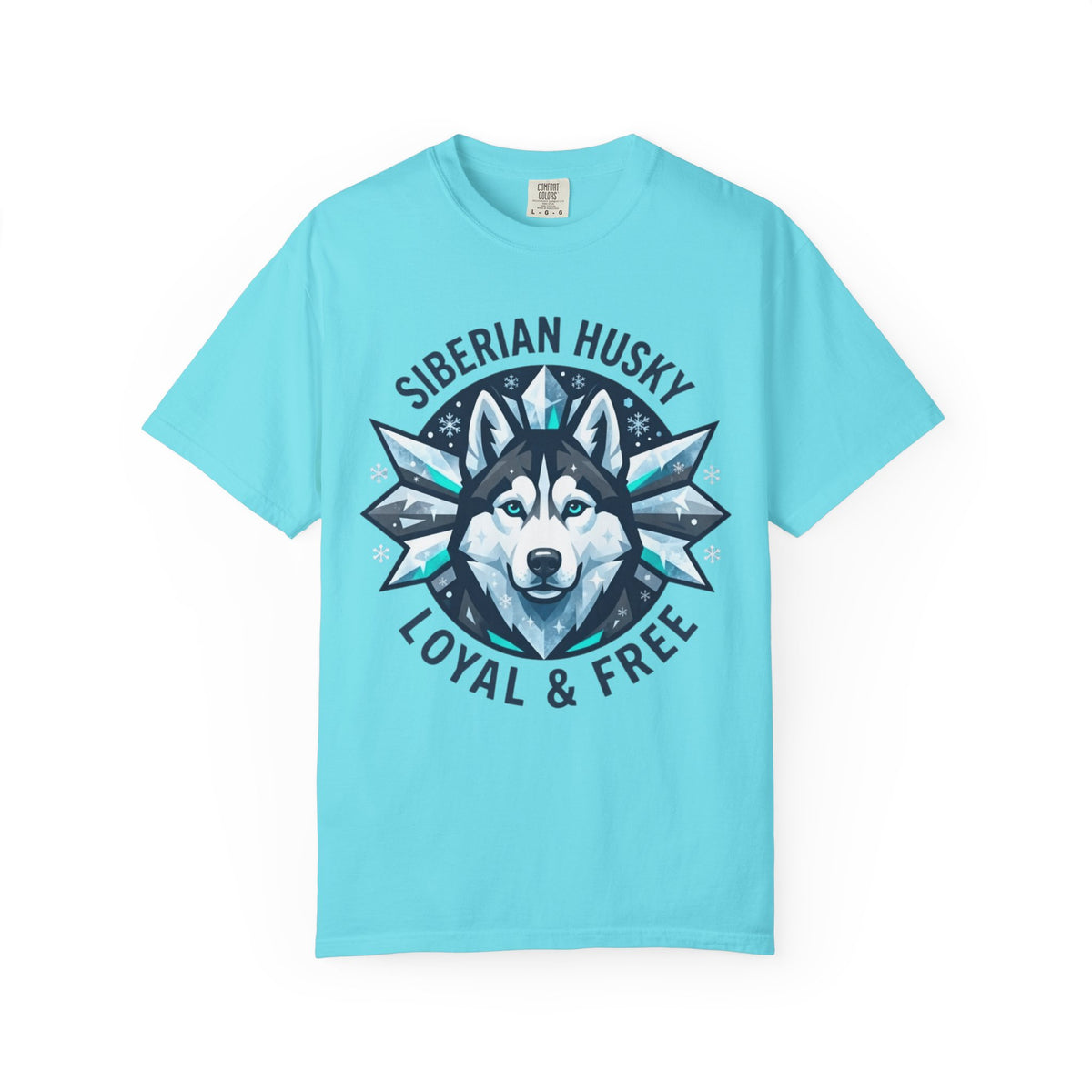 "Siberian Husky Loyal & Free" Unisex Garment-Dyed Tee