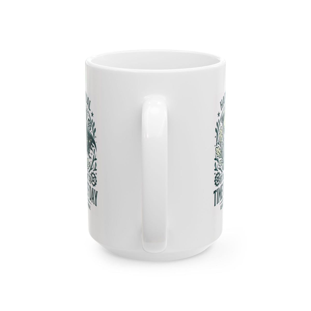 "Time Is A Thief Day" White Ceramic Mug