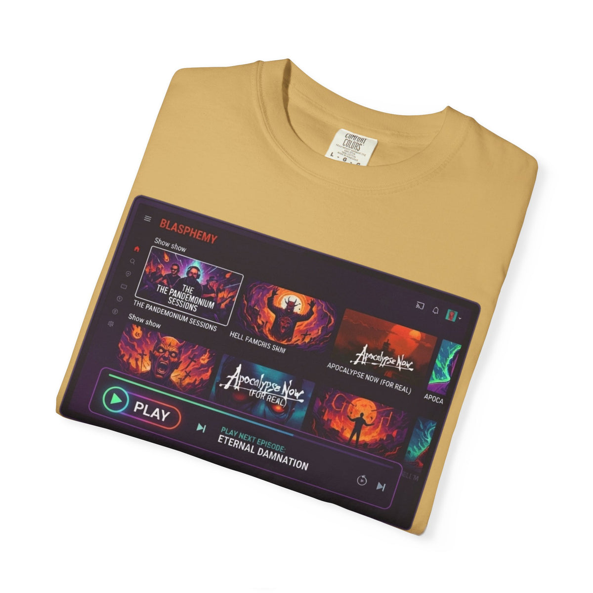 "Good Book Series Blasphemy & Chill" Unisex Garment-Dyed Tee