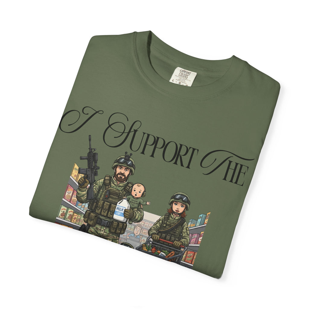 "actical Grocery Run" Unisex Garment-Dyed T-shirt