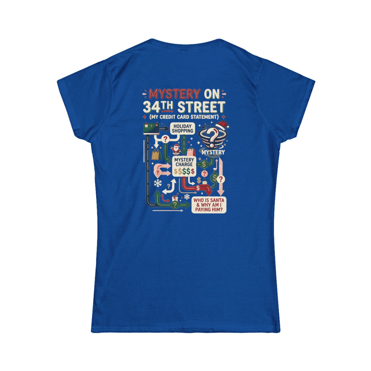Color: Royal | Mystery On 34th Street Women's Tee