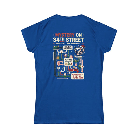 Color: Royal | Mystery On 34th Street Women's Tee
