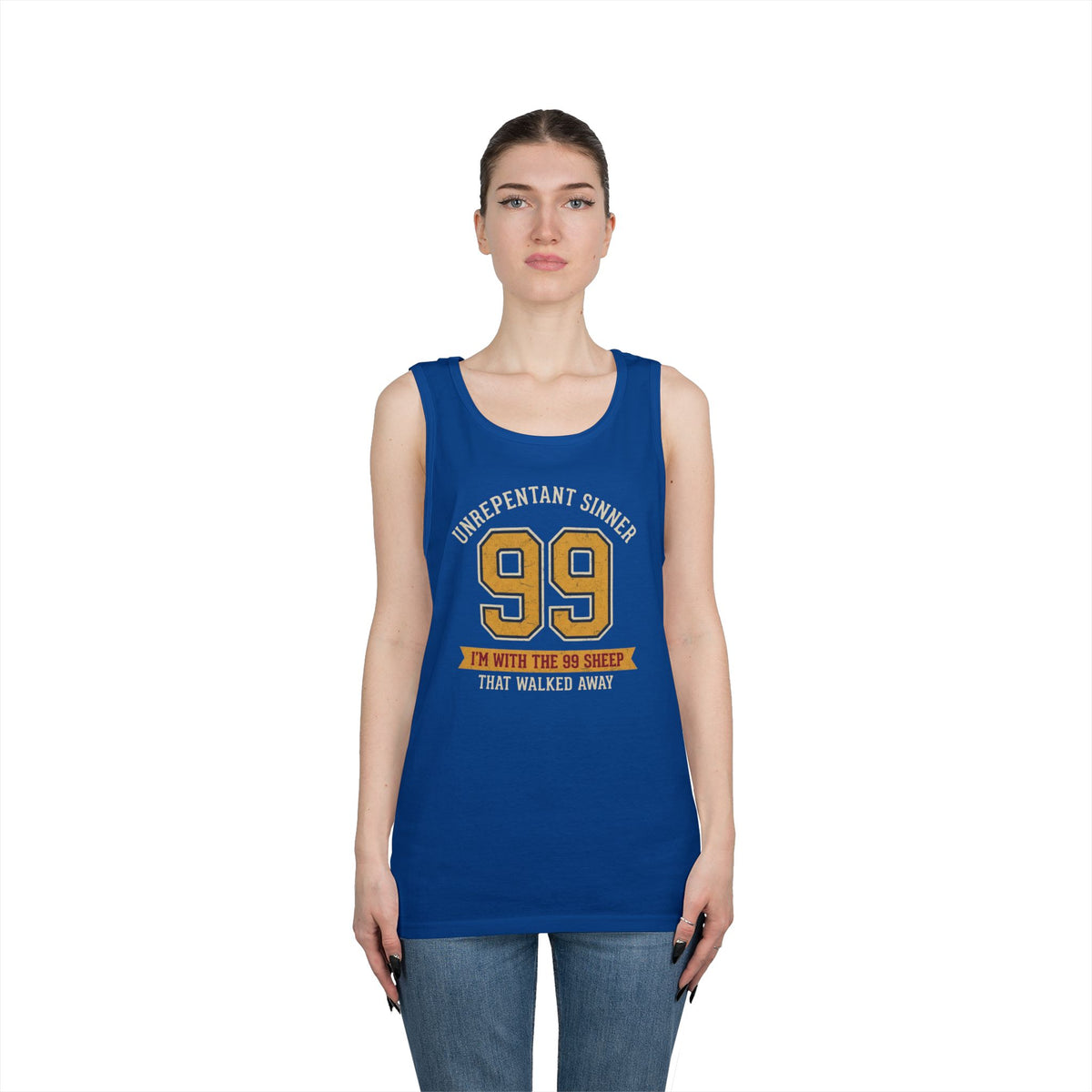 "Good Book Series 99 Unrepentant Sinner" Tank Top