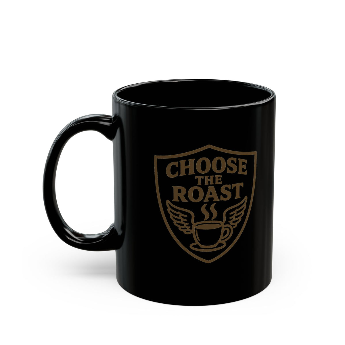 "Choose the Roast" Black Ceramic Mug