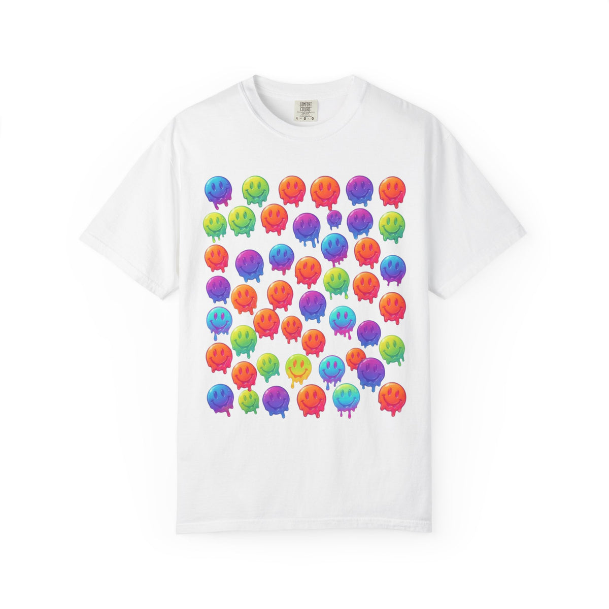 Color: White | Melting Hot Unisex Garment-Dyed Tee