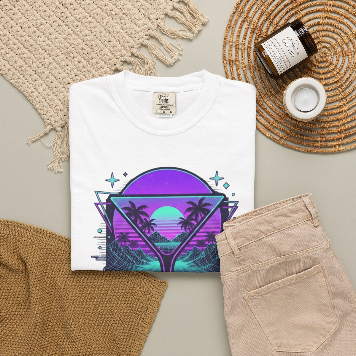 "Up All Night" Unisex Garment-Dyed Tee