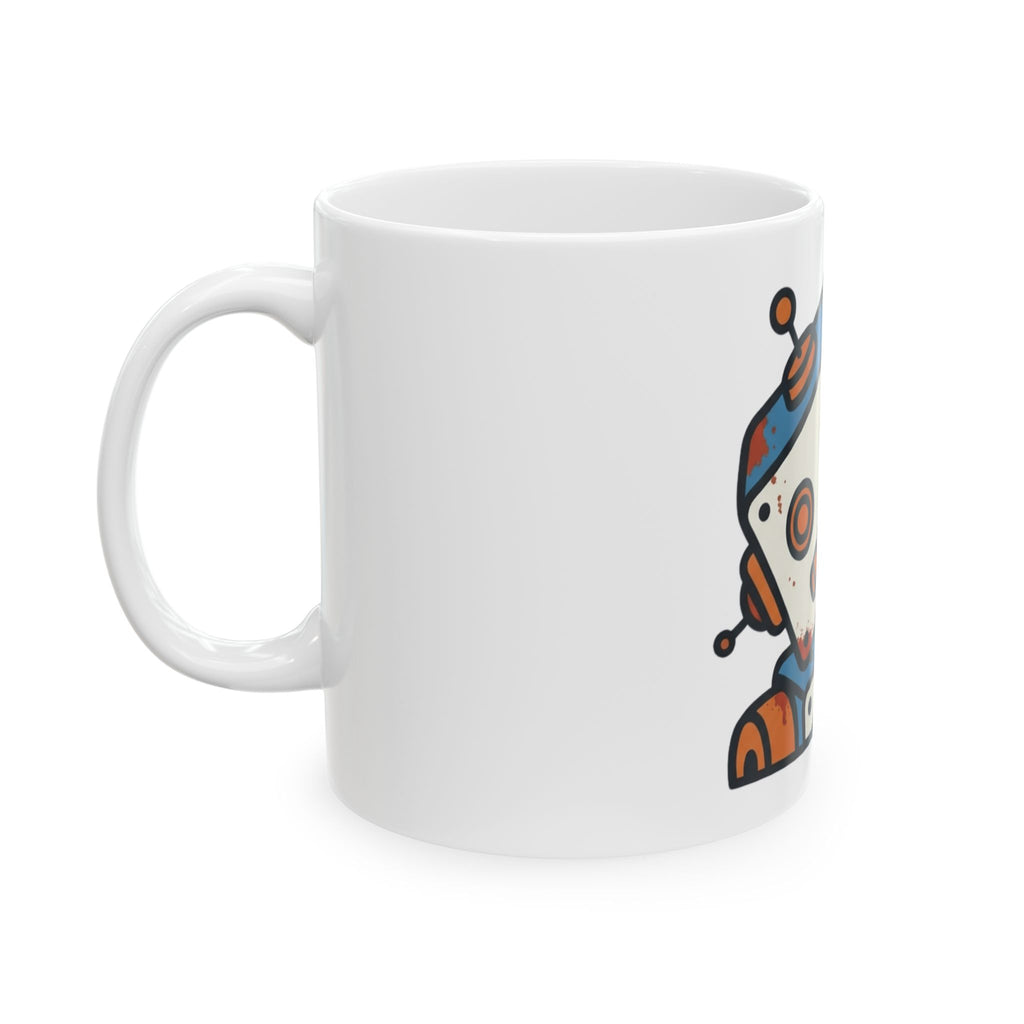 "Sex Machine" White Ceramic Mug — Graphic