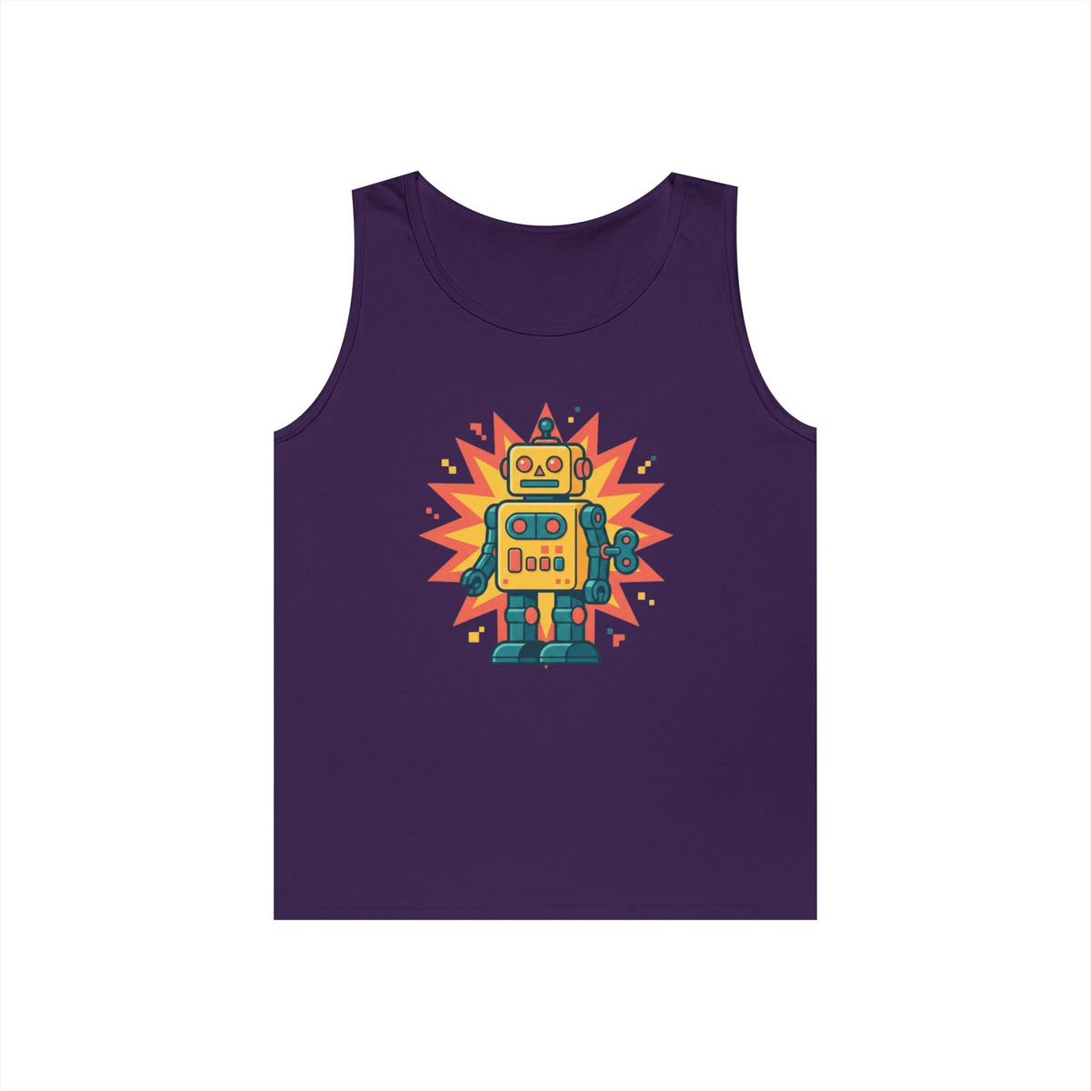 Color: Purple | Toy Robot Tank Top