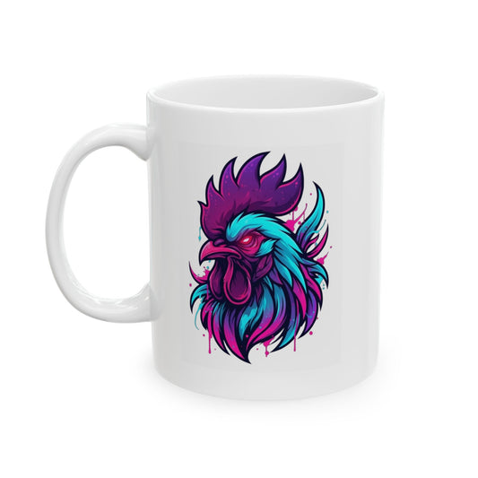 "Cock Teaser" White Ceramic Mug — Graphic