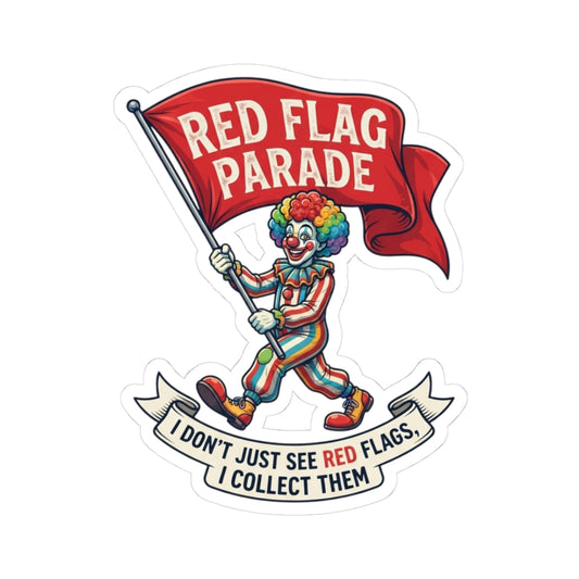 "Red Flag Parade" Sticker — Main