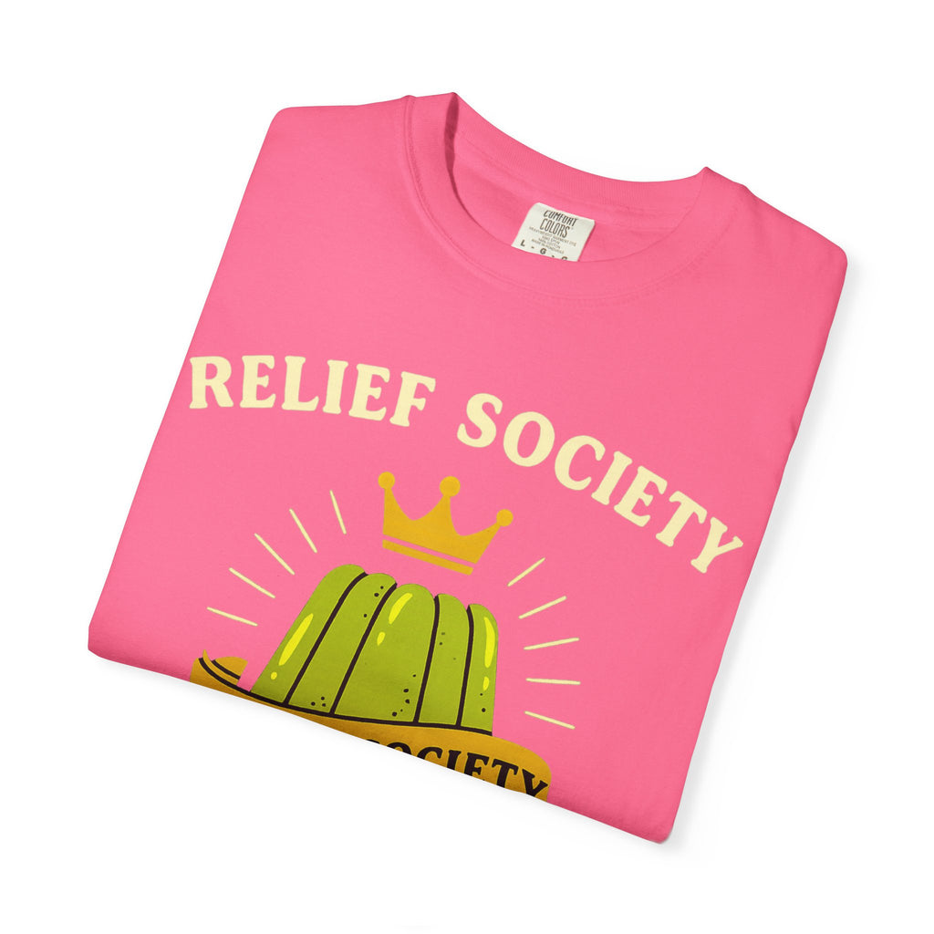 "Relief Society Bake-Off Champion" Unisex Garment-Dyed T-shirt