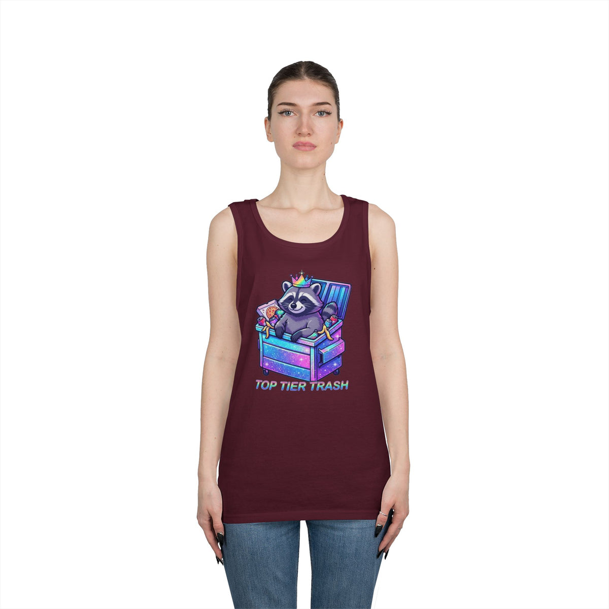 Color: Maroon | Top Tier Trash Tank Top