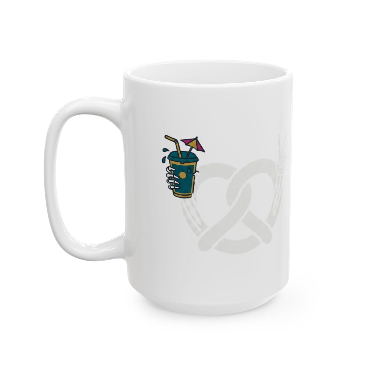 "Flexible But Not About Brunch" White Ceramic Mug — Graphic