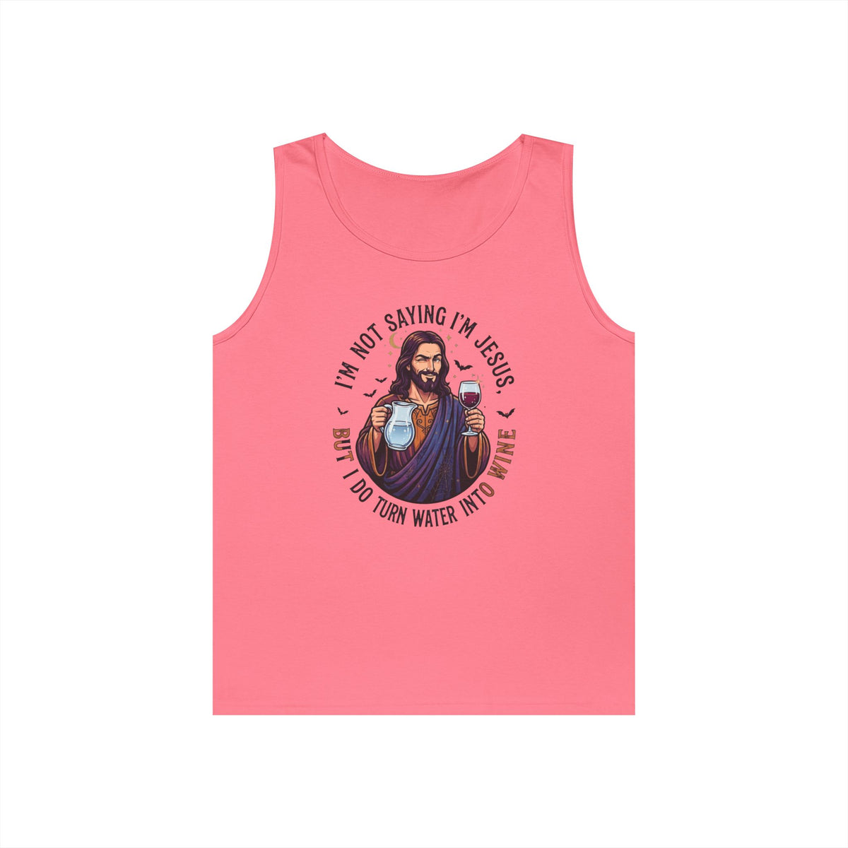 Color: Safety Pink | I'm Not Saying I'm Jesus Tank Top
