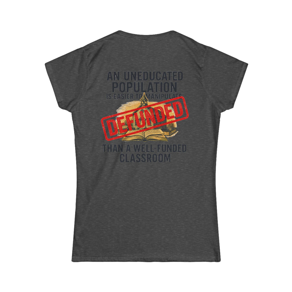 Color: Dark Heather | Protest Series - Fund Public Schools Women's Tee