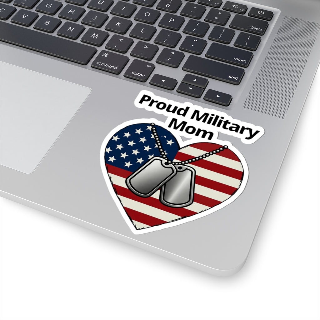 "Proud Military Mom" Sticker — Main