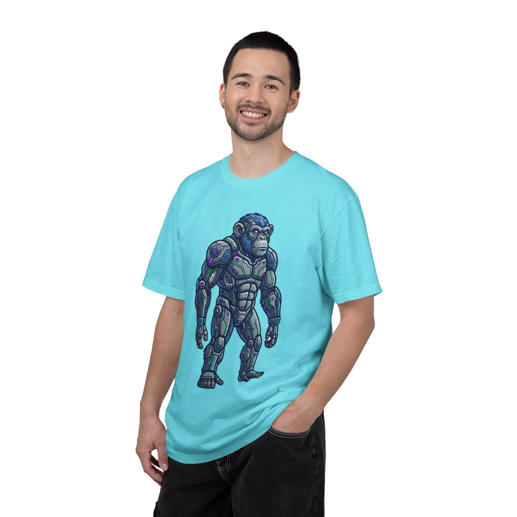 "Cyber Chimp" Unisex Garment-Dyed Tee