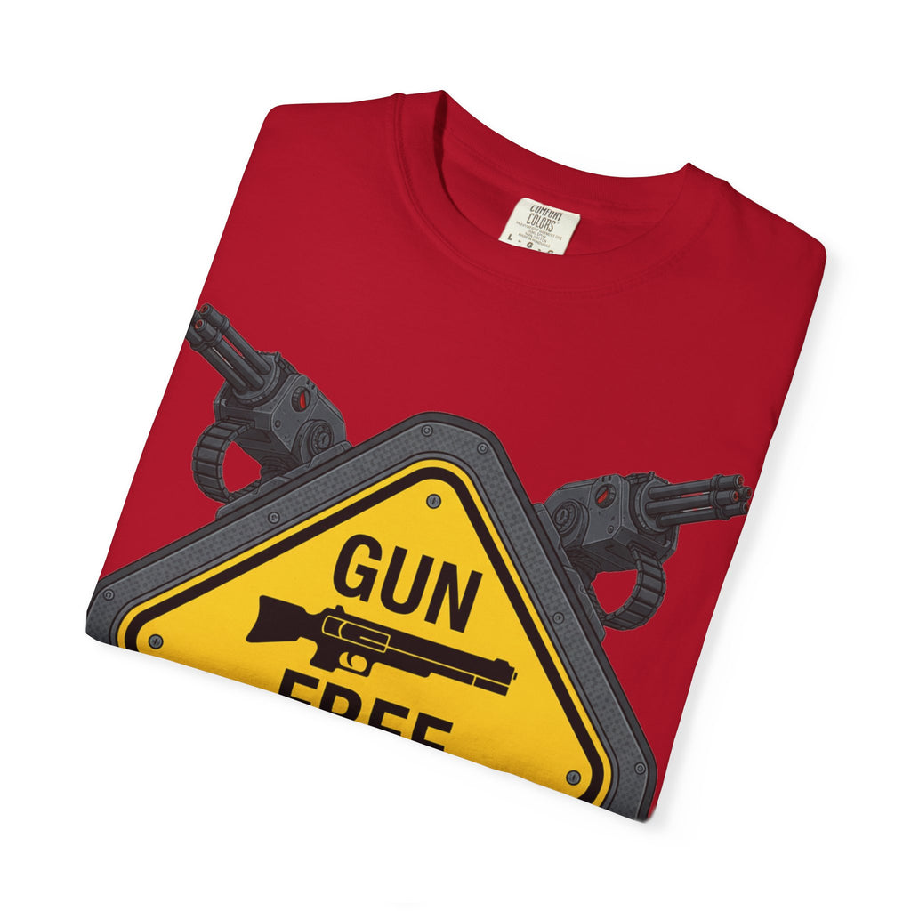 "Gun Free Zone (Heavy Metal Edition)" Unisex Garment-Dyed T-shirt