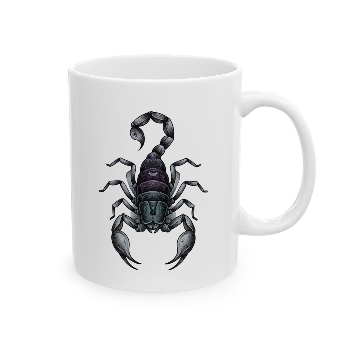 "Scorpio The Mystical Scorpion" White Ceramic Mug