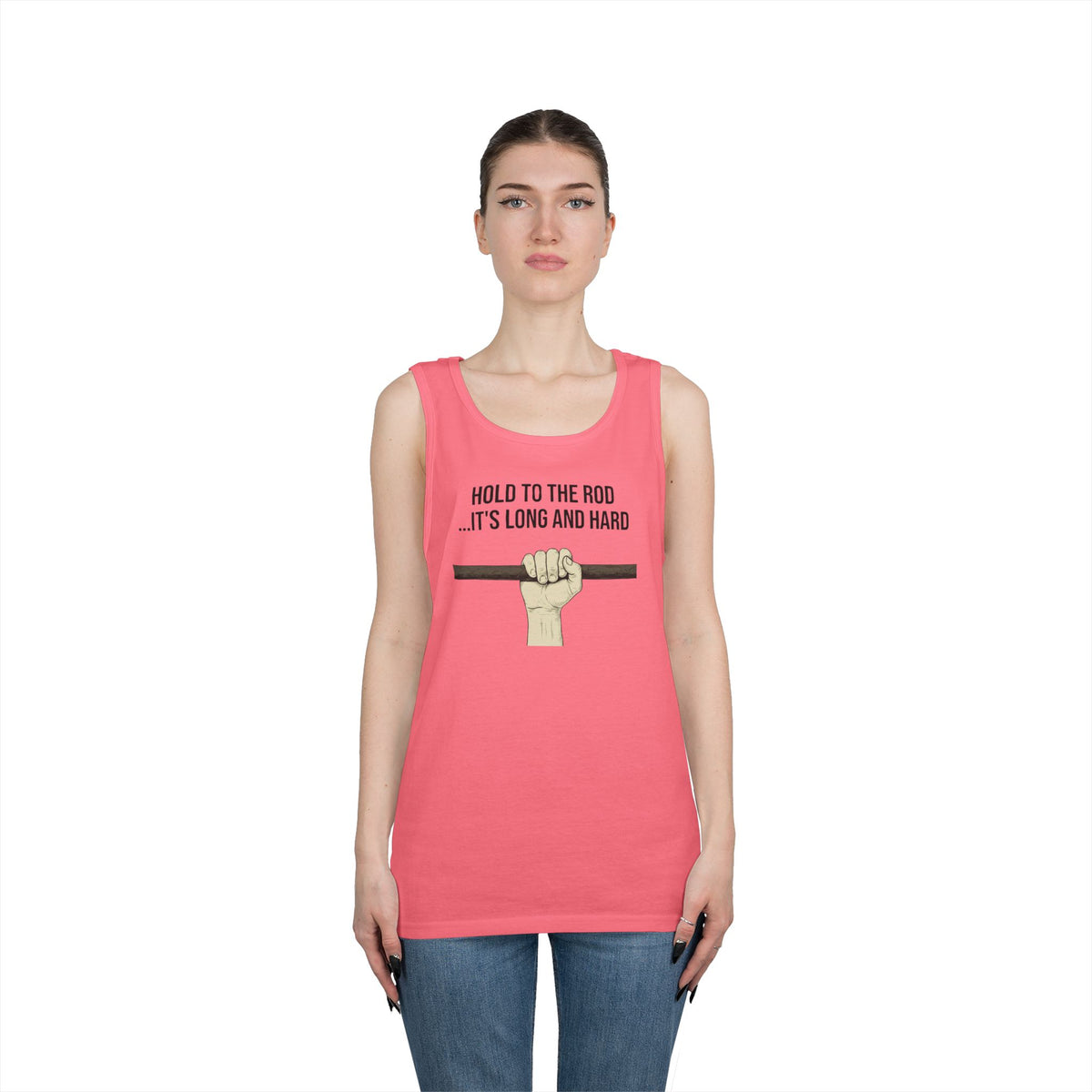 Color: Safety Pink | Hold to the Rod Tank Top